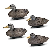 Rhino DOA Decoys Black Duck, 6-Pack Front_Three_Fourths_Angled_Left