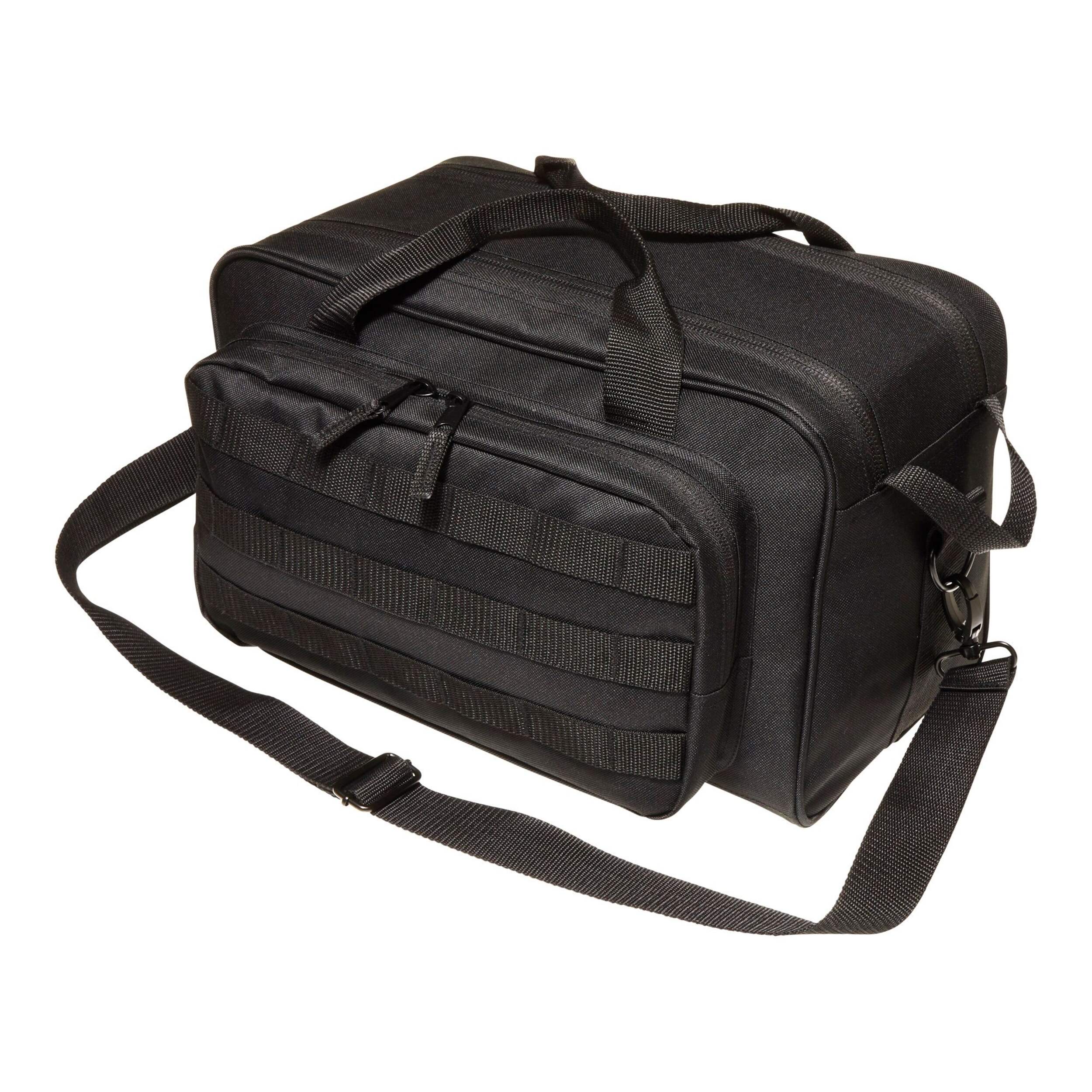 Allen Basic Ammo and Range Bag, Black Front_Three_Fourths_Angled_Left