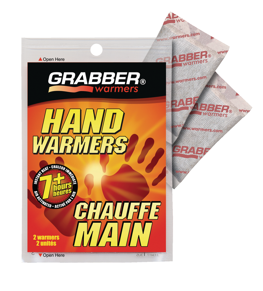 Grabber Hand Warmers for Use Inside Gloves/Pockets, 7 hours of Warmth