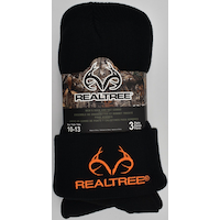 Tuque et chaussettes en tricot RealTree pour hiver/chasse/pêche/randonnée, taille unique, noir, paq. 4