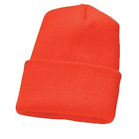 Comfortable Knit Toque with Warm Thinsulate Lining for Hunting/Hiking, Blaze Orange Front_Angled_Left