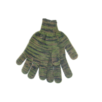 Knit Hunting Gloves with Dotted Palm for Sure GriP, One Size, Camo Overhead_Flat