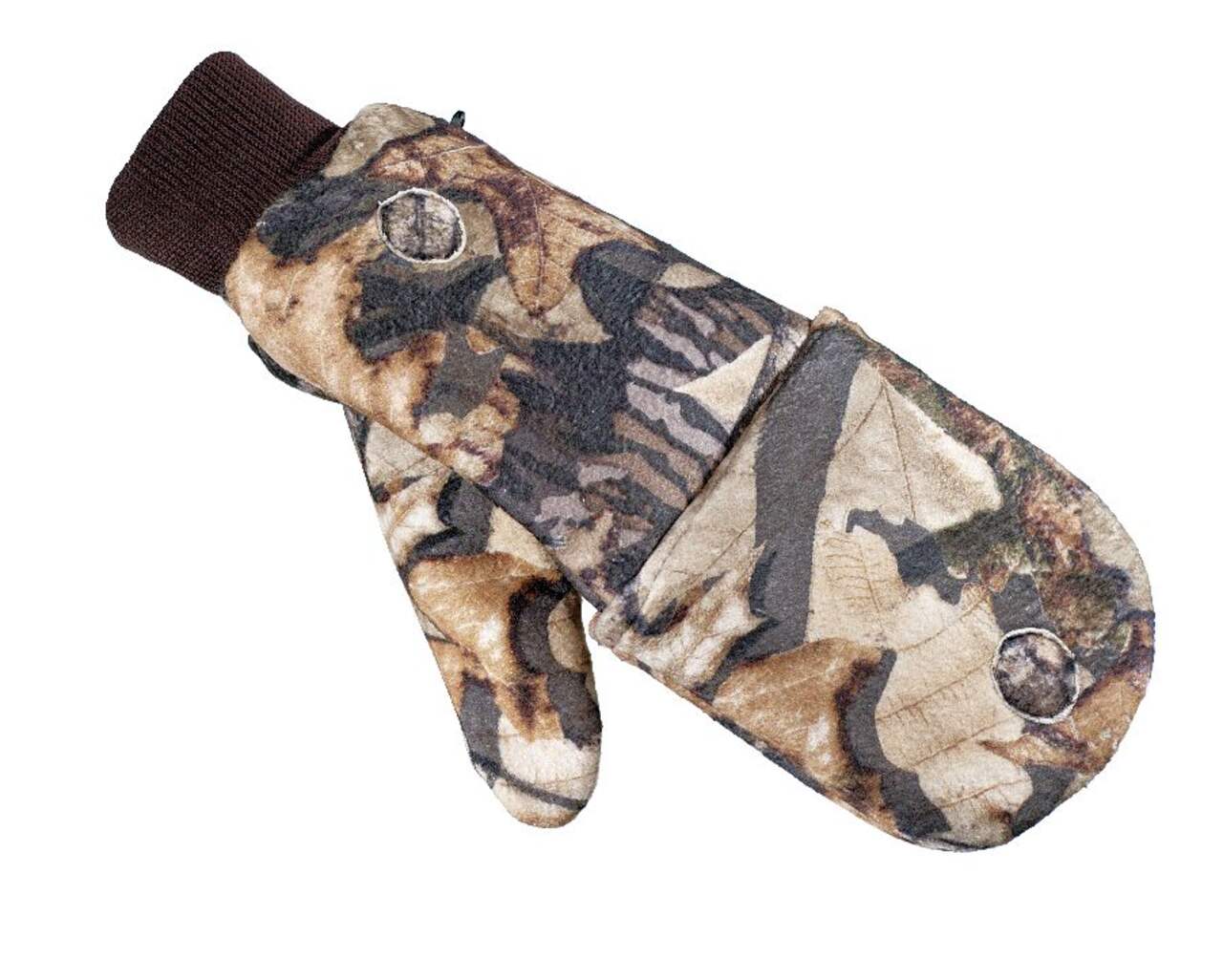 Hot Shot Insulated Fleece Flip Convertible Mittens/Gloves for Hunting,  Wind-Resistant, Camo