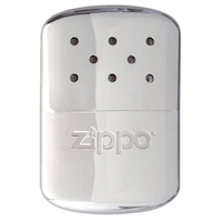 Zippo 12-Hour Refillable Hand Warmer with Warming Bag & Filling Cup Front_Flat