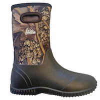 Yukon Gear Youth Waterproof Hunting Boots with Side Handles, Brown Side_Right
