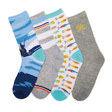 Chaussettes de chasse décontractées en tricot rectiligne Realtree, hauteur mi-mollet, hommes, pour pointures 10-13, paq. de 4 Side_Left