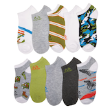 Realtree Men's Low Cut Flat Knit Hunting Lifestyle Casual Socks, Low Cut, For Size 10-13, 10-pk Side_Left