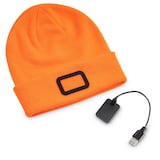 Tuque rechargeable éclairée Powercap, orange flamboyant Overhead_Plunge