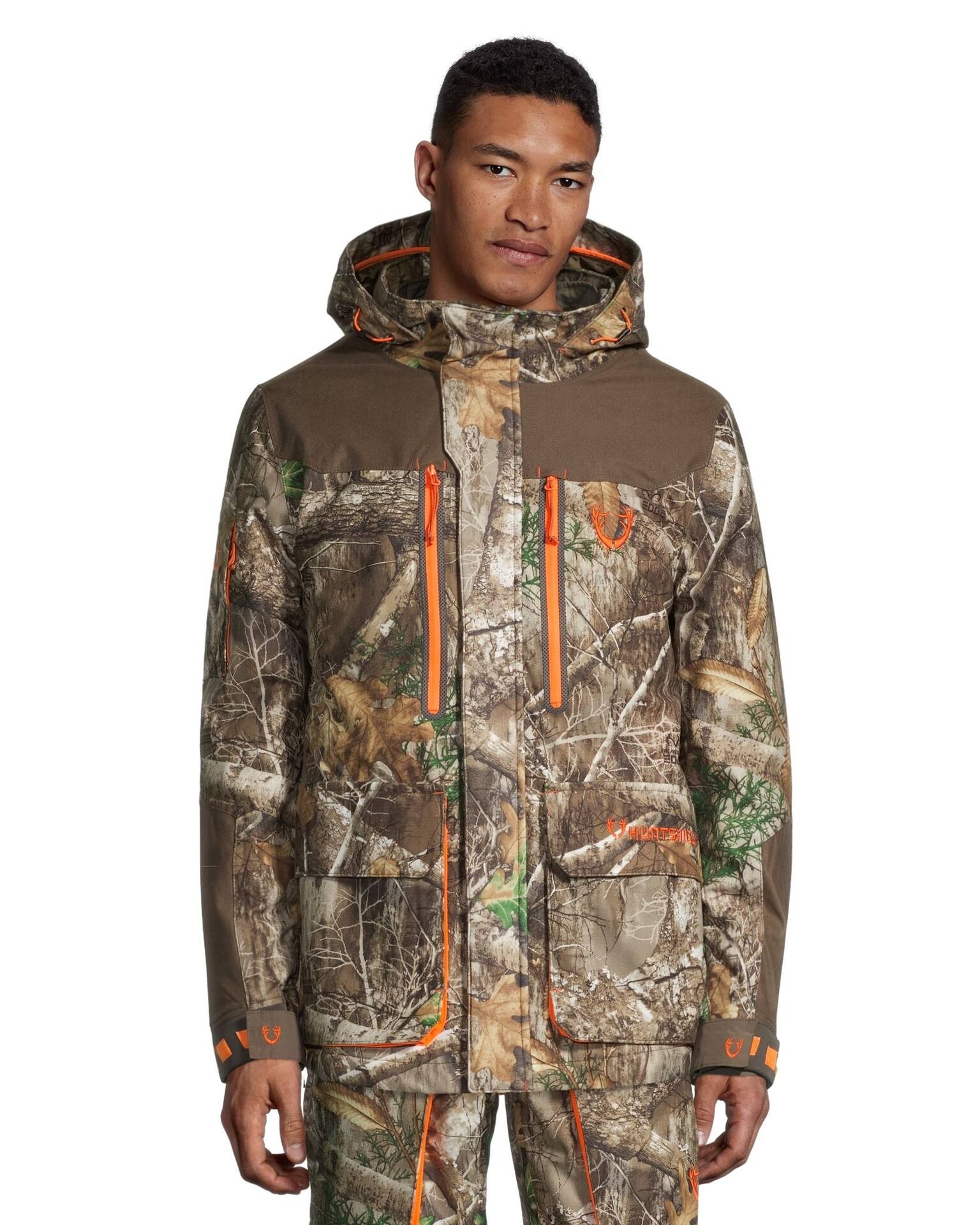 Bolderton Elite Camo Hunting Jacket for Men, 3-in-1 Parka, Waterproof  Insulated Rain Gear, Warm Winter Coat with Fleece Liner, Realtree Edge,  MEDIUM at Amazon Men's Clothing store