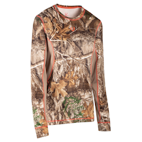Huntshield Women's Base Layer Realtree Edge Top Front_Angled_Right