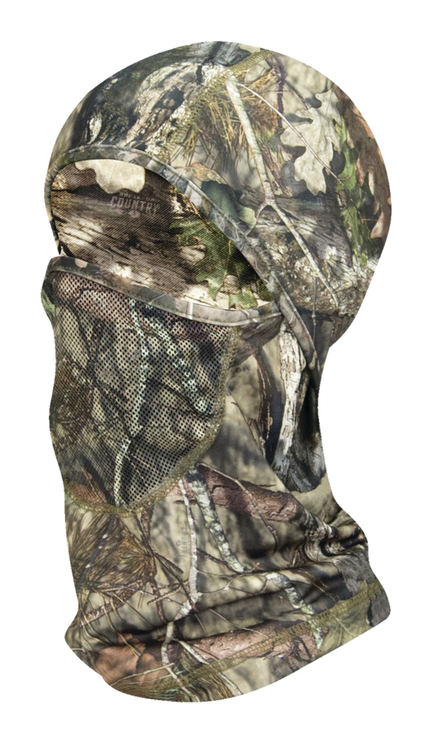 HotShot Men's Hunting Balaclava Hat with Mesh Face Panel, Camo Design Front_Angled_Left
