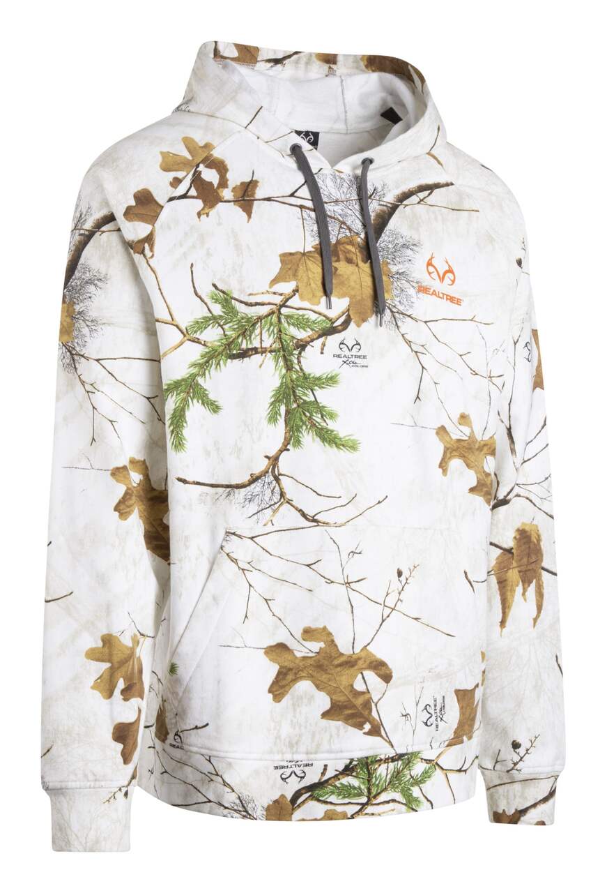 Men's Hunting Hoodie with Front Pouch Pockets, Realtree Edge Camo