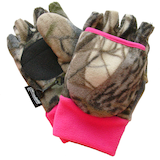 Hot Shot Women's Fleece Hunting Mittens/Gloves with Non-Slip Grip, Warm Thinsulate Lining, Camo Composite_or_Mixed