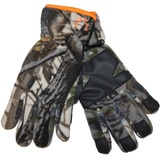 Hot Shot Men's Warm Insulated Fleece Hunting Gloves with Non-Slip Palm, Camo/Blaze Orange Composite_or_Mixed