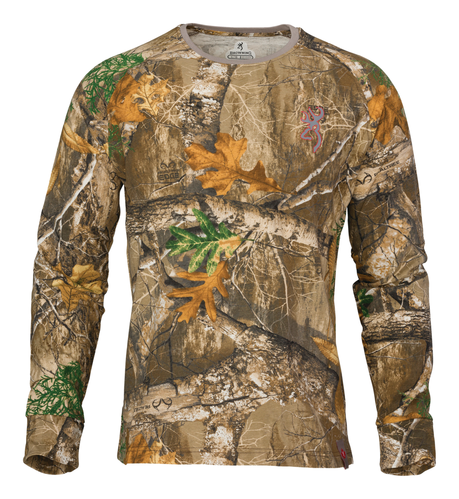 Browning Cotton Longsleeve Shirt, Realtree Edge