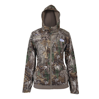 Manteau imperméable coupe-vent léger Yukon Gear pour femmes pour la chasse et la pêche, camouflage