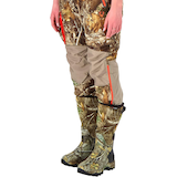 Huntshield Women's WaterProof Comfortable NeoPrene Rubber Boots, Realtree Edge Camo Front_Angled_Left