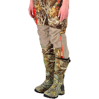 Huntshield Women's WaterProof Comfortable NeoPrene Rubber Boots, Realtree Edge Camo Front_Angled_Left