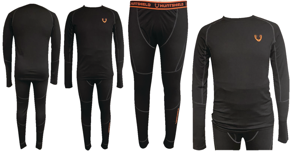 Huntshield Men's Merino Base Layer MoistureWicking Pants for Hunting