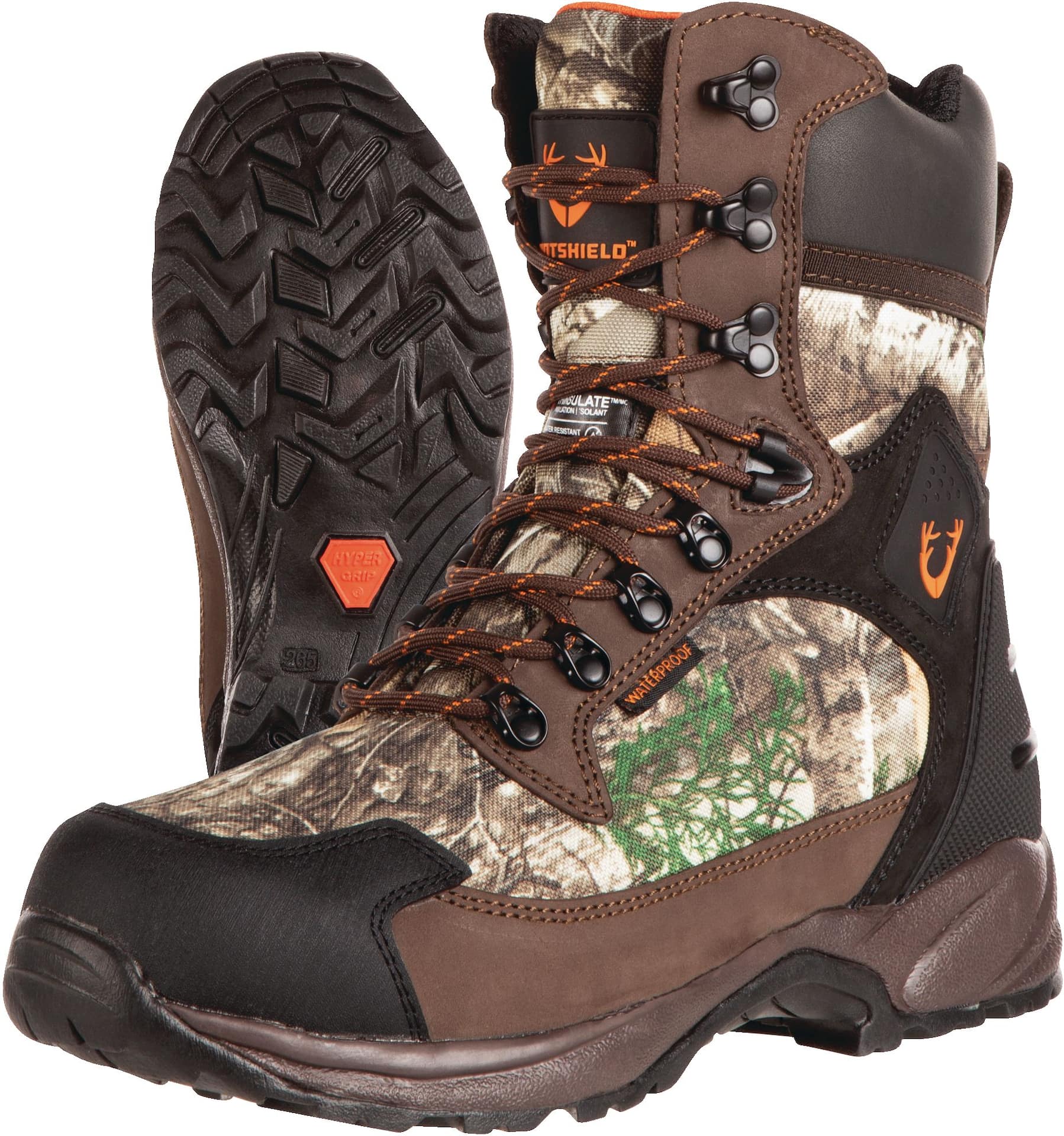 Huntshield Men s Eastern Tracker WaterProof Hunting Boots with Leather Canvas UPPer Camo Canadian Tire