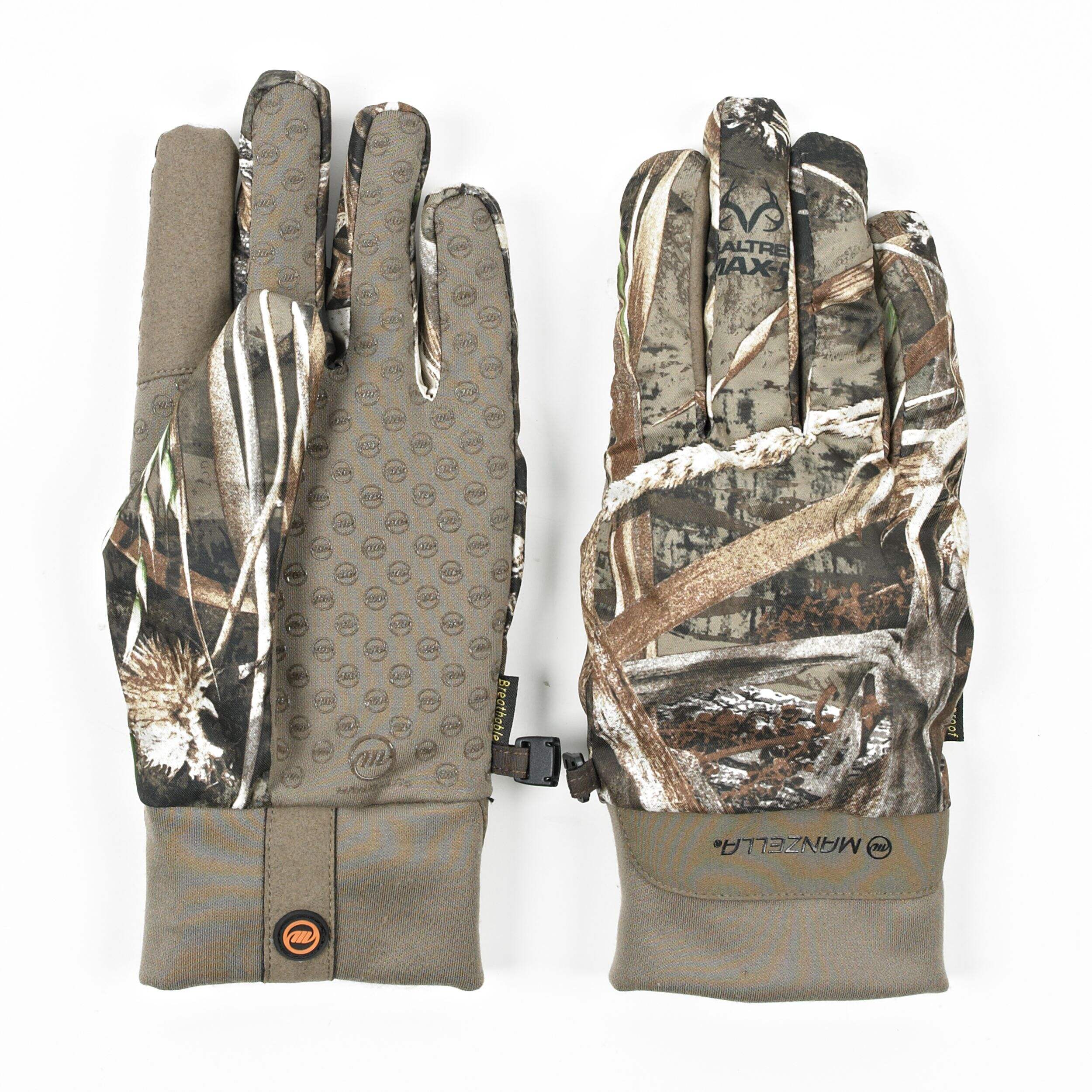 Mazella Men's Waterfowl Shooter Waterproof Insulated Hunting Gloves, RealTree Max5 Camo Composite_or_Mixed