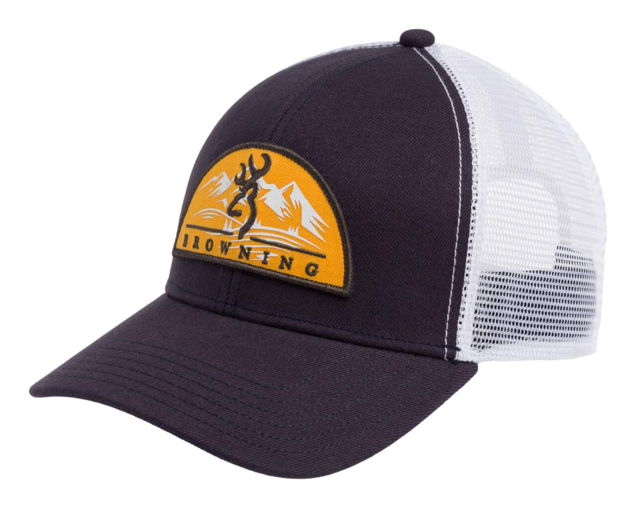 Browning Basin Hunting Mesh Back Baseball CaP, Black/White