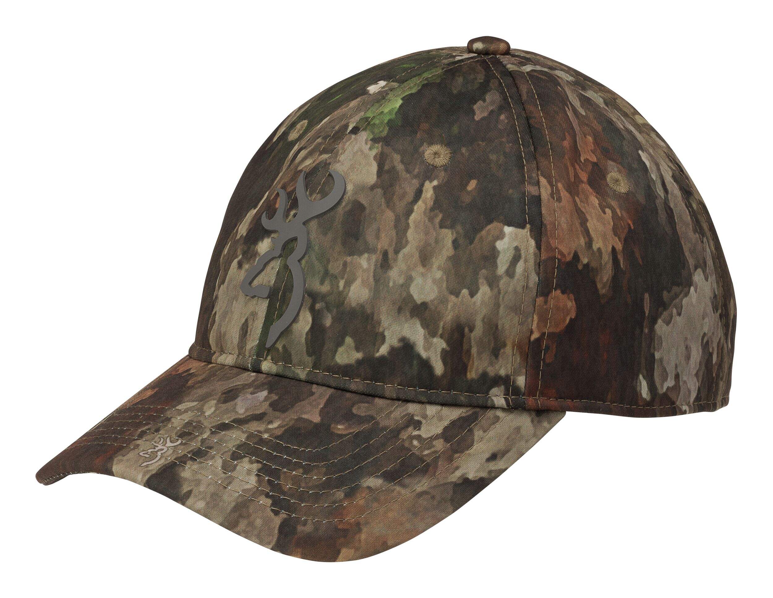 Browning Solid TDX Hunting Baseball CaP with Adjustable Closure, Camo Front_Angled_Left
