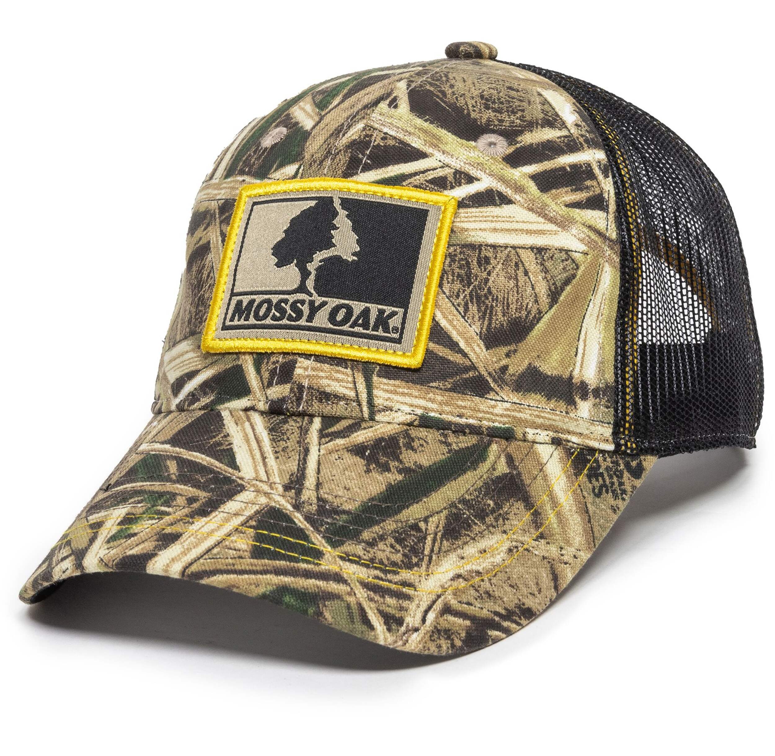 Mossy Oak Hunting Baseball CaP with Adjustable Closure, Mossy Oak Shadowgrass Blades Front_Angled_Left
