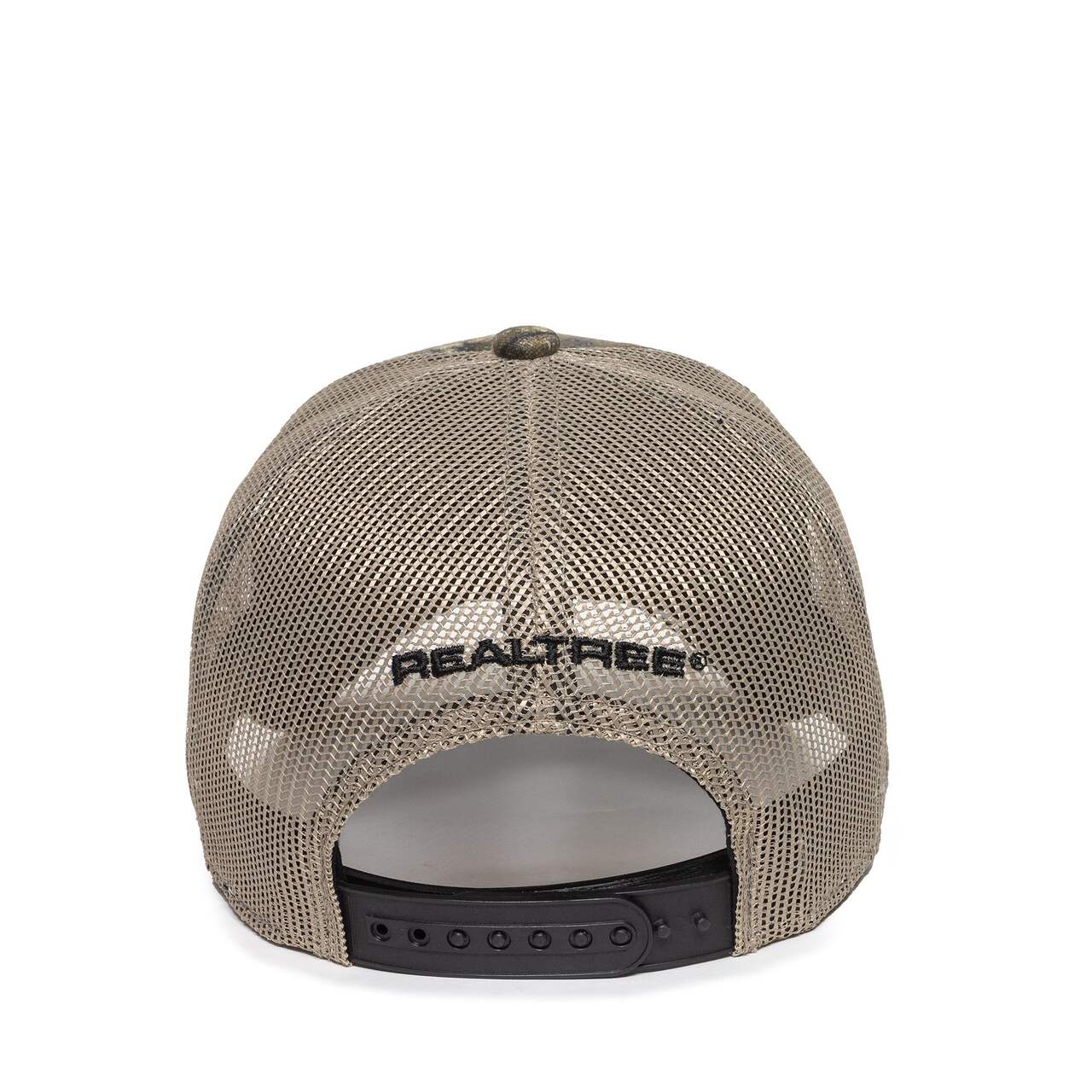 Realtree Structured Baseball Style Hat, Charcoal/Black, Large