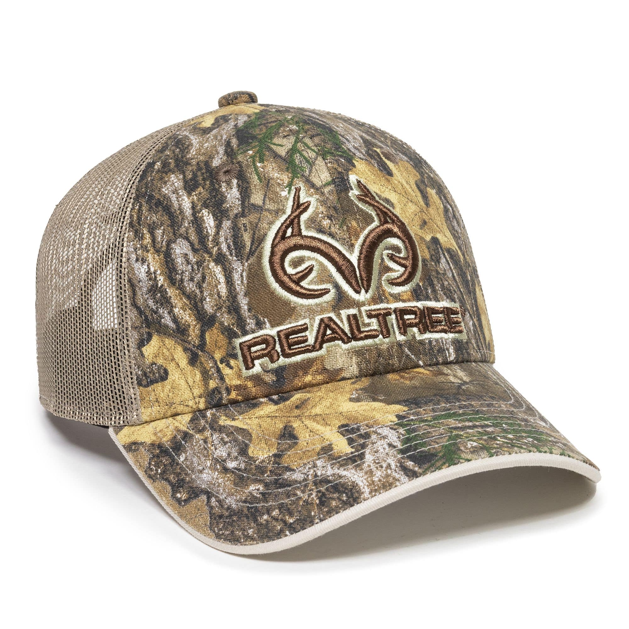 Realtree Fishing WAV3 Blue Camo Fabric Patch Mesh Back Hat Stretch Fit  Baseball Cap for Men & Women, Large/Extra Large