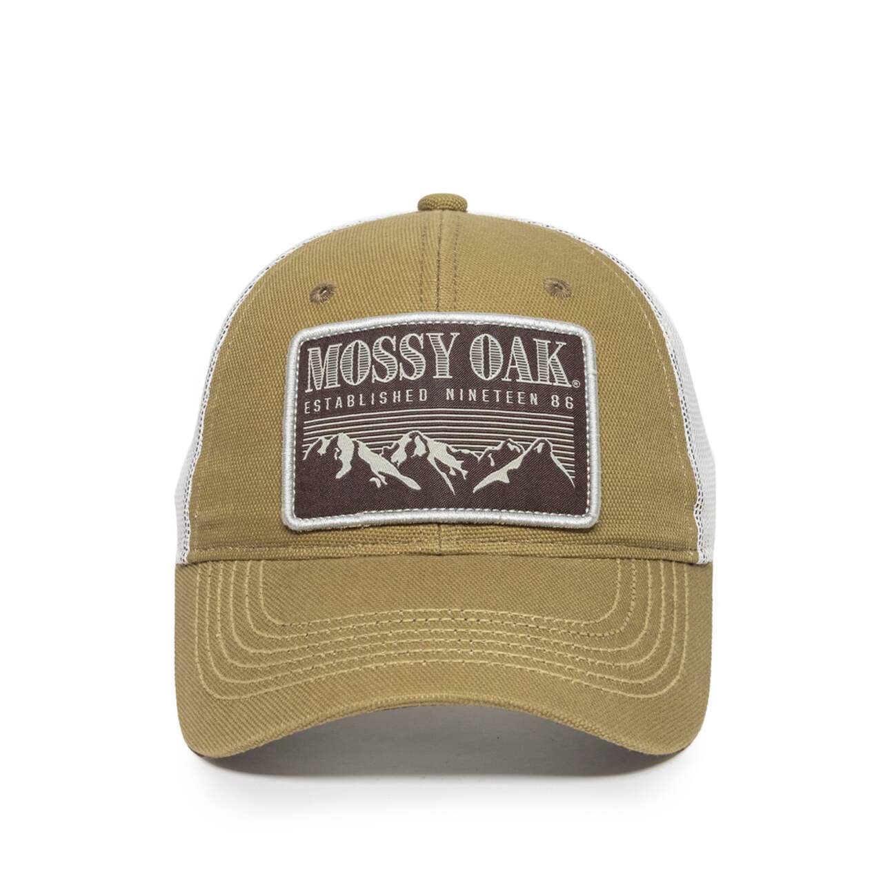 Casquette de baseball à dos en filet de chasse Mossy Oak avec fermeture  réglable, beige/ivoire