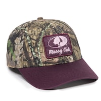 Mossy Oak Women's Hunting  Baseball CaP with Adjustable Closure, Camo/PurPle