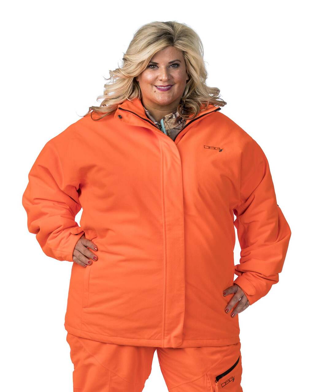 DSG Women's Wind-Resistant, Water-Resistant Hooded Hunting Parka/Jacket,  Blaze Orange
