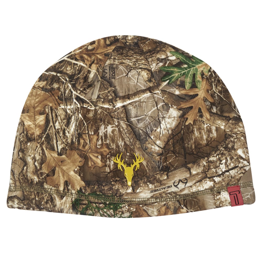 Hot Shot Men's Warm Fleece-Lined Stretch Hunting Beanie Hat, One Size, Camo
