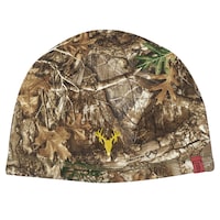 Hot Shot Men's Warm Fleece-Lined Stretch Hunting Beanie Hat, One Size, Camo Front_Flat