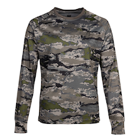 Browning SM916 Cotton Crew Neck Long Sleeve Shirt for Hunting/Hiking, Camo Front_Flat