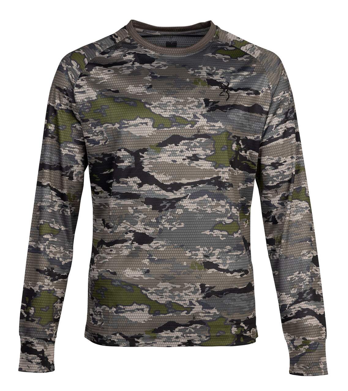 Browning SM916 Cotton Crew Neck Long Sleeve Shirt for Hunting