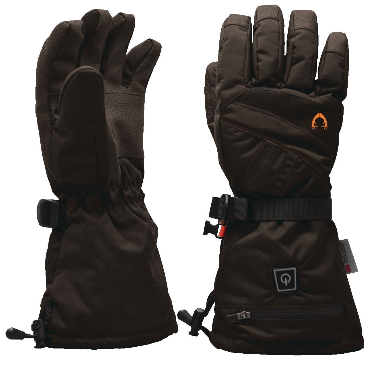 Huntshield Men's Heated WaterProof Winter Gloves for Hunting,Touchscreen  ComPatible,Black