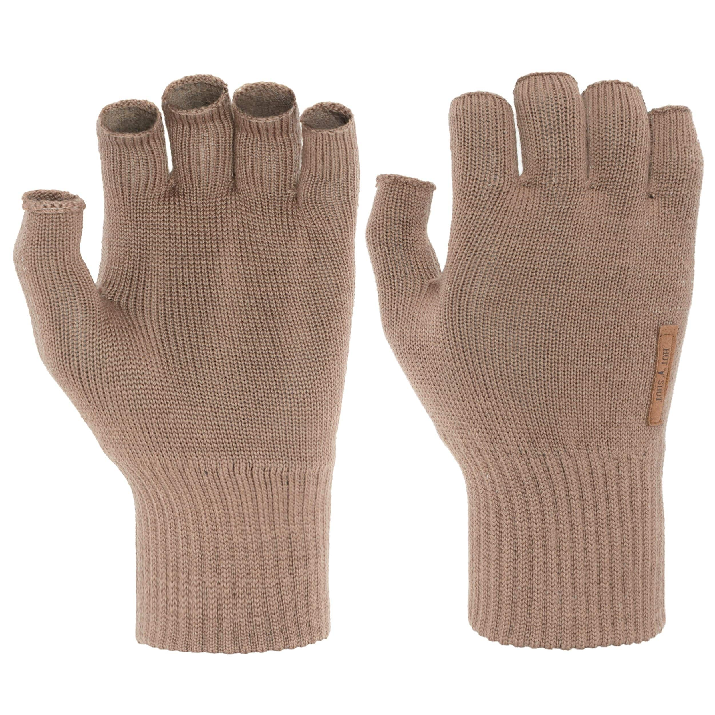 Hot Shot Men s Merino Wool Fingerless Gloves for Hunting Fishing Beige Canadian Tire