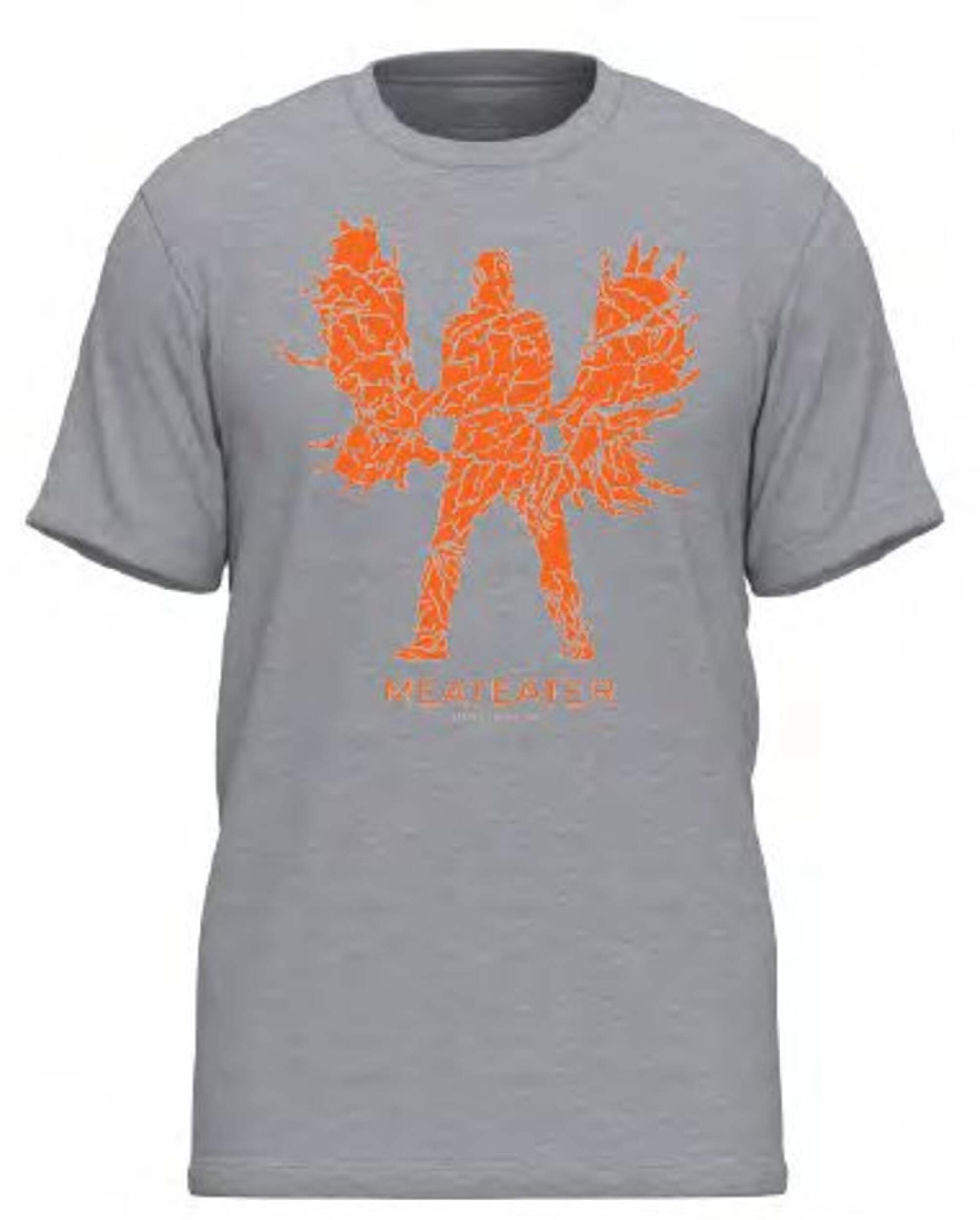 T-shirt orignal de Steve North Sylva MeatEater, gris chiné, grand Front_Flat