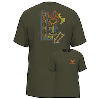 T-shirt wapiti martini North Sylva MeatEater, militaire chiné, très grand Composite_or_Mixed