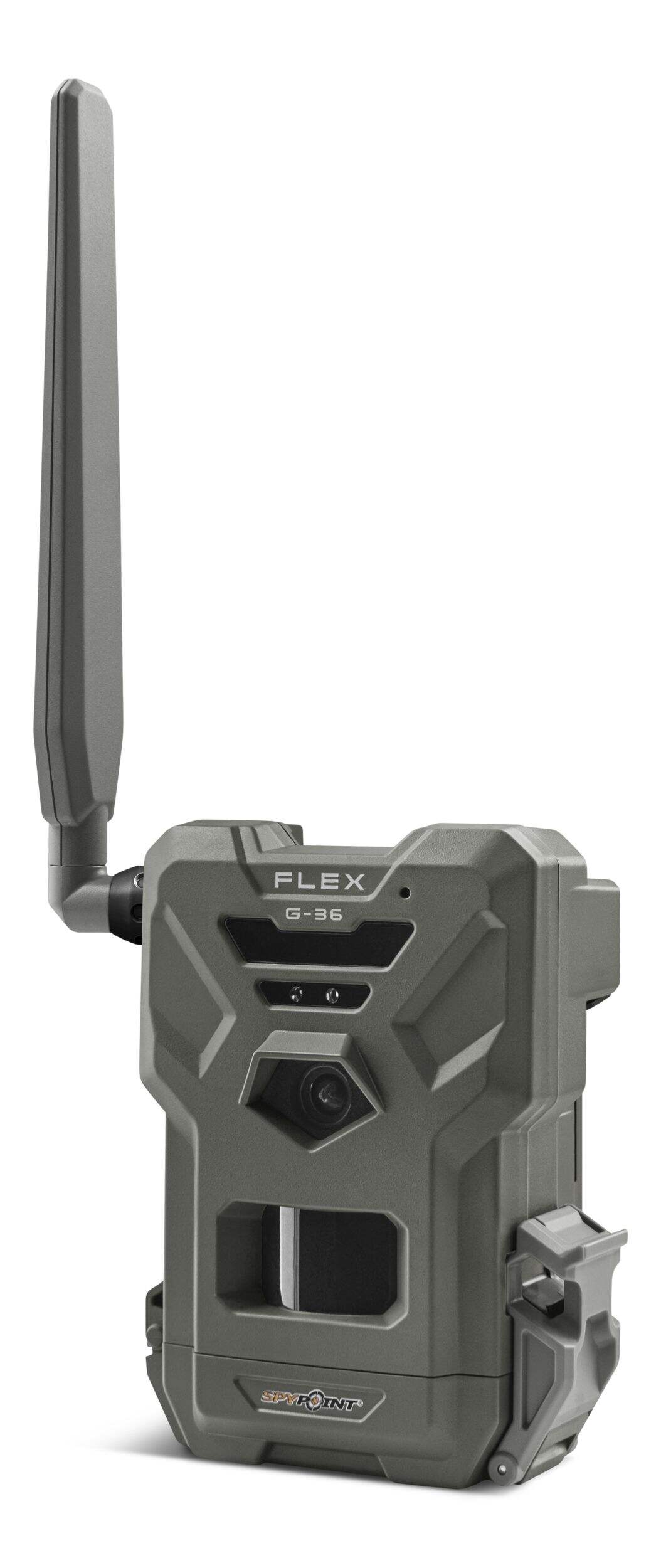SPYPOINT FLEX G-36 Cellular Trail Camera Front_Three_Fourths_Angled_Left
