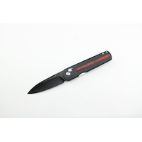 Couteau pliable Huntshield, bois de pakka, verrouillable Front_Three_Fourths_Angled_Left