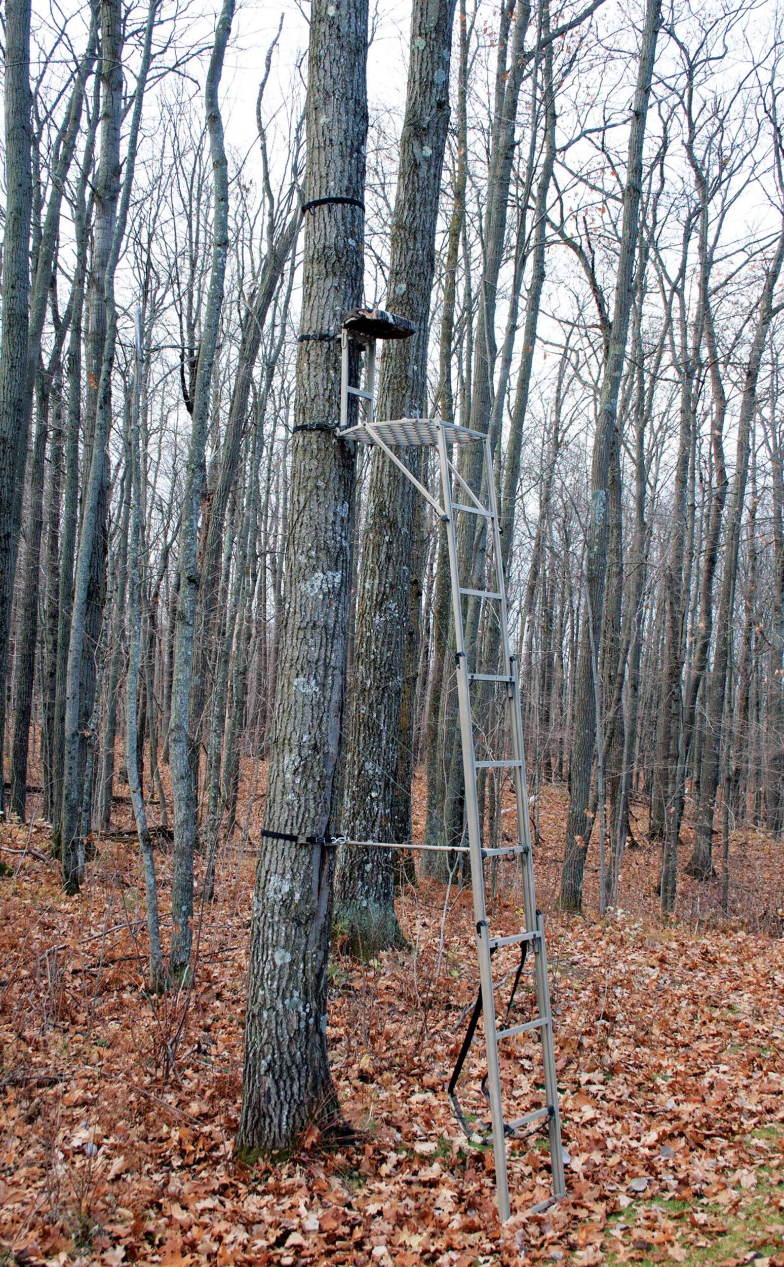 Rivers Edge Leverage Speed Ladder Stand Front_Three_Fourths_Angled_Right