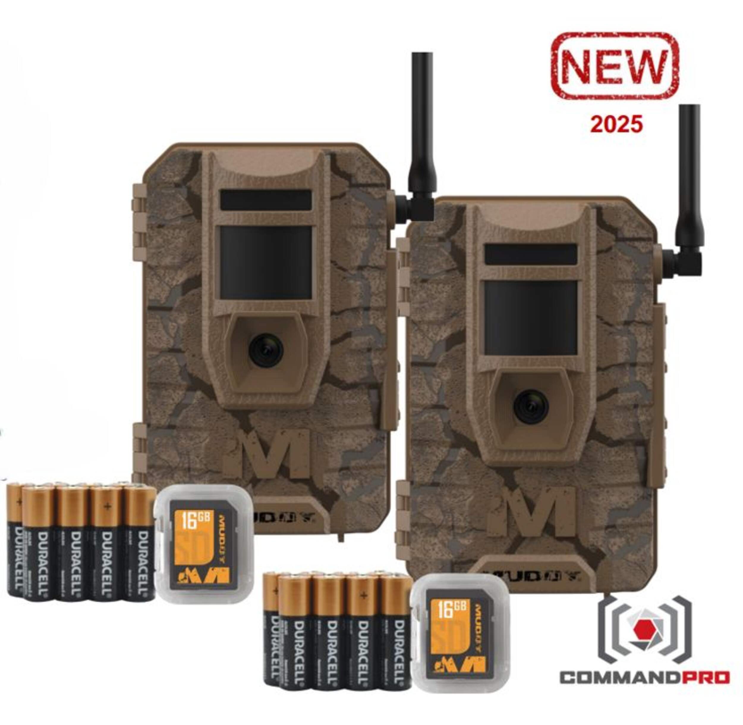 Muddy Mititagator Cell Camera with SD Card & Batteries, 2-pk Front_Flat