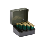 Plano Lockable Hunting Shotgun Shell Ammo Storage Box/Case For 12/16-Gauge Shells, Grey/Black Front_Angled_Right