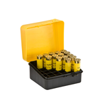 Plano Lockable Hunting Shotgun Shell Ammo Storage Box/Case For 20-Gauge Shells, Yellow/Black Front_Angled_Right