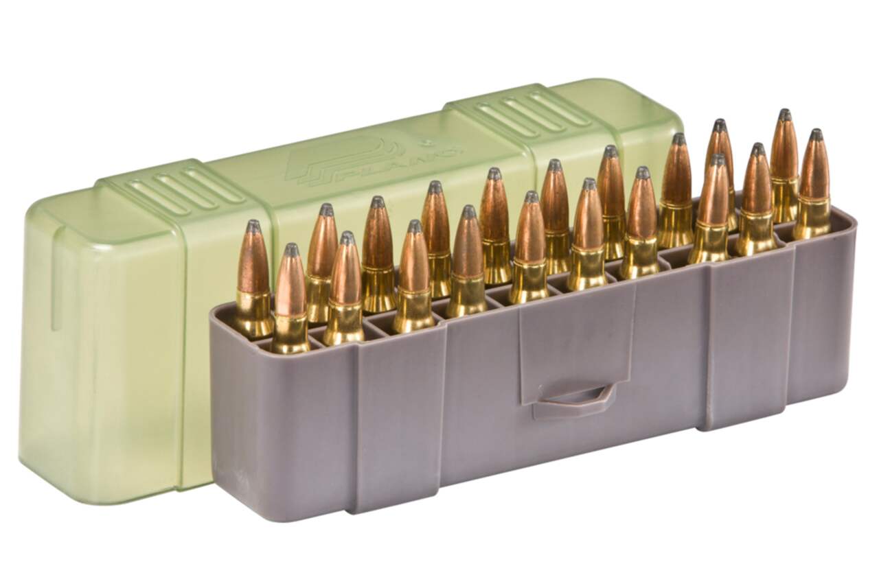 Boîte de rangement verrouillable pour 20 munitions Plano pour munitions  variées, beige/gris