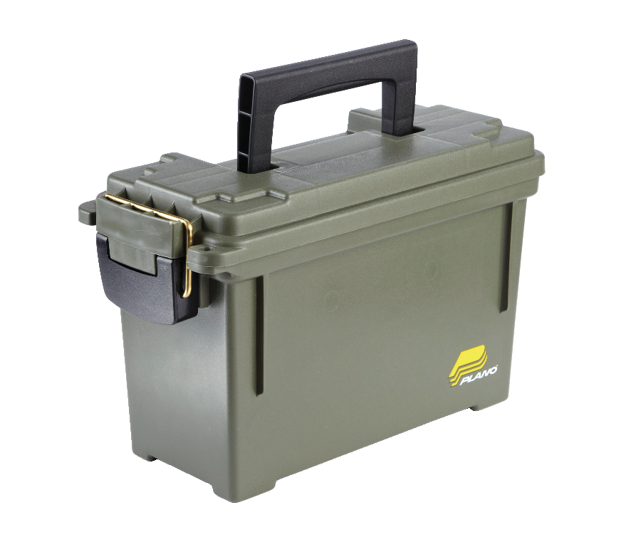 Plano Lockable Hunting Rifle Ammunition Field Storage Box/Case, Holds 6-8  Boxes, Grey