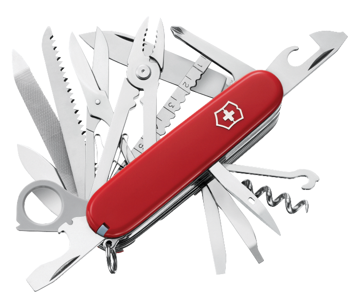 Victorinox Swiss Army Steel SwissChamP Pocket Knife Multi-Tool ...